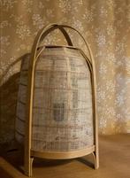 Tafellamp rotan bamboe, Ophalen of Verzenden, Zo goed als nieuw, Minder dan 50 cm