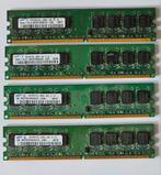 4x 1GB DDR2 SDRAM Geheugen Samsung PC2-4200U, Gebruikt, Ophalen of Verzenden, DDR2, Desktop