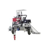 30 ton horizontale houtklover met benzinemotor en houtlift (, Ophalen of Verzenden, Gebruikt, Elektrisch, Liggend