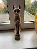 Egyptisch beeld van kat steen hoogte 27 cm, Ophalen of Verzenden, Zo goed als nieuw, Dier