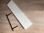 Witte wandplank, met muurbevestiging, Ophalen, 25 tot 50 mm, Zo goed als nieuw, Plank