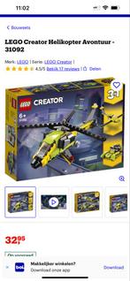 LEGO Creator Helikopter Avontuur 31092 - Zonder doos, Ophalen of Verzenden, Gebruikt, Complete set, Lego