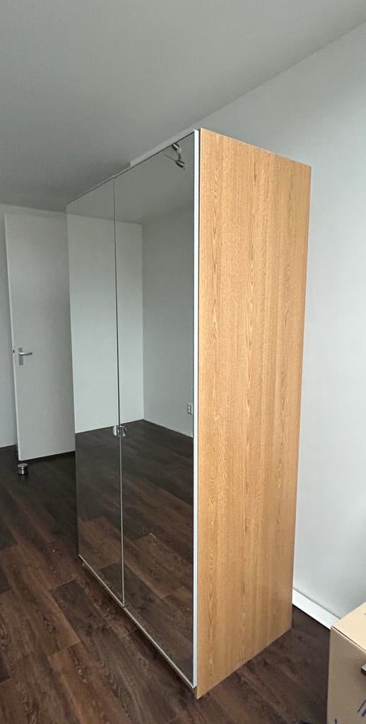 Pax kast met spiegel, schoenenrek 100x200x60 (gedemonteerd), Huis en Inrichting, Kasten | Kledingkasten, Ophalen, 200 cm of meer