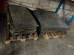 25 m rubberen tegels 1 x 1 x 1,5 cm mat matten, Ophalen, Tegels, Gebruikt, 25 m