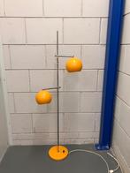 Prachtige Gepo staande lamp met gele bollen, Huis en Inrichting, Lampen | Vloerlampen, Ophalen, Metaal, Retro, vintage, 60s, 70s, mid century, MCM