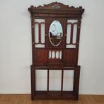 Vintage antieke staande kapstok, halmeubel met spiegel 07, Valkenswaard, Gebruikt, Info@flashbackfurniture.nl, Flashback Furniture