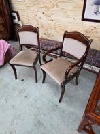 6 Klassieke Engelse Eetkamerstoelen - Prima Staat, Tuin en Terras, Ophalen, Zo goed als nieuw, Hout