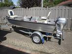 Aluminium visboot, Watersport en Boten, Vis- en Consoleboten, Ophalen, Tot 10 pk, Aluminium, Zo goed als nieuw