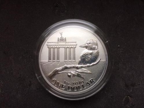 2020 RAM - Kookaburra WMF Berlin - 1 oz silver, Postzegels en Munten, Edelmetalen en Baren, Zilver, Ophalen of Verzenden