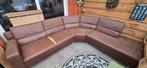 Leren hoekbank - gratis af te halen!, Huis en Inrichting, Banken | Bankstellen, Ophalen, 250 tot 300 cm, Gebruikt, Vierpersoons of meer