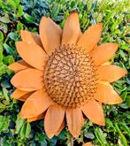 Roest zonnebloem groot op tuinsteker diameter 35 cm., Ophalen of Verzenden, Nieuw
