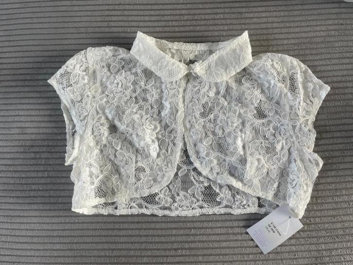 Bianco Evento ivoor Frans kanten bruidsjasje, Kleding | Dames, Trouwkleding en Trouwaccessoires, Nieuw, Trouwjurk, Wit, Ophalen of Verzenden