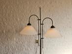 Koperen/messing vloerlamp en 3 wandlampen, Ophalen, Gebruikt, Minder dan 100 cm