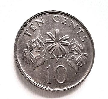Singapore 10 Cent Munt - 1991(nr.13) beschikbaar voor biedingen