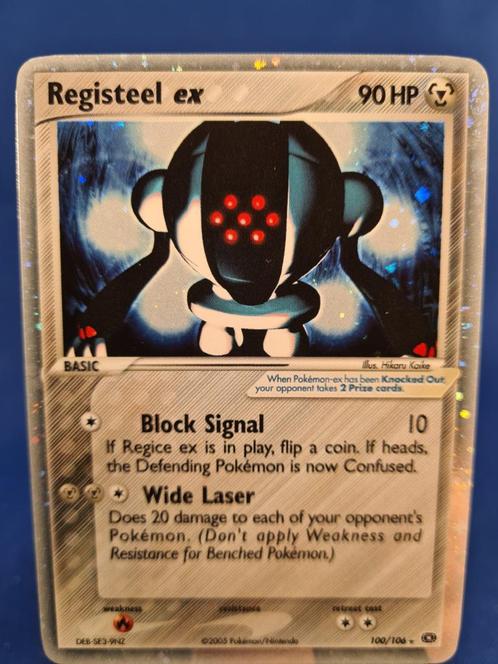Registeel ex 100/106 - Emerald, Hobby en Vrije tijd, Verzamelkaartspellen | Pokémon, Gebruikt, Losse kaart, Verzenden