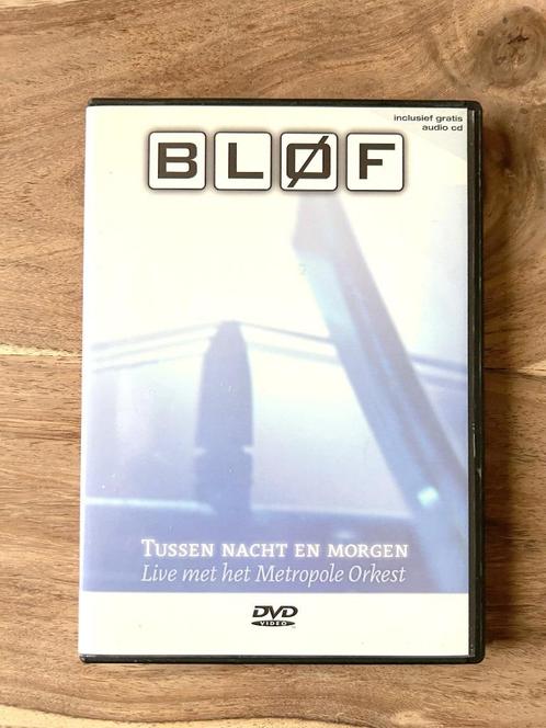 Blof 'live CD en DVD, Tussen nacht en morgen' .als nieuw, Cd's en Dvd's, Dvd's | Muziek en Concerten, Zo goed als nieuw, Muziek en Concerten