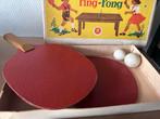 Vintage Pingpong Setje - Tafelbevestiging, Ophalen of Verzenden, Gebruikt