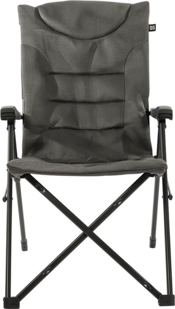 Travellife Barletta Cross Campingstoel Antraciet, Caravans en Kamperen, Kampeermeubelen, Nieuw, Campingstoel, Ophalen