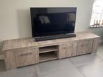 Mooi grijs eiken tv meubel 2,24m, Huis en Inrichting, Ophalen, Zo goed als nieuw, 200 cm of meer, Minder dan 100 cm
