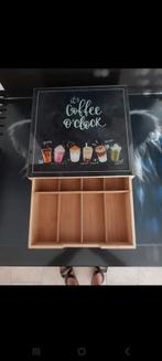 Koffie/Thee Doos met Lade, Ophalen of Verzenden, Zo goed als nieuw