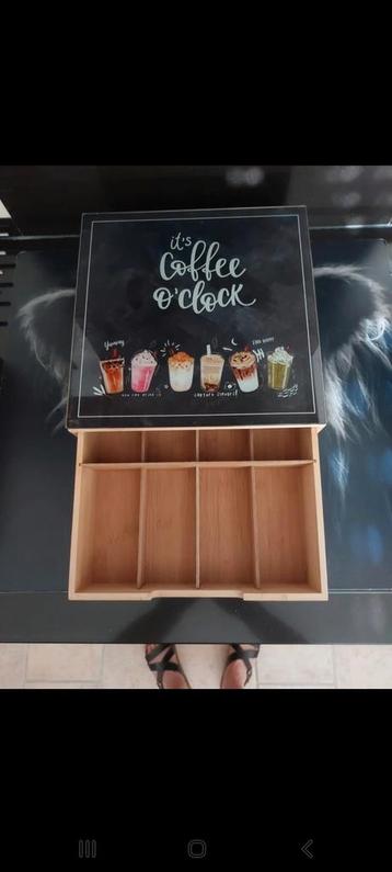 Koffie/Thee Doos met Lade beschikbaar voor biedingen