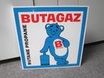 BUTAGAZ METALEN RECLAMEBORD, Ophalen, Gebruikt, Reclamebord