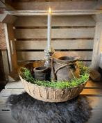 Oude leemmand rond, Ophalen, -, Rond, Riet