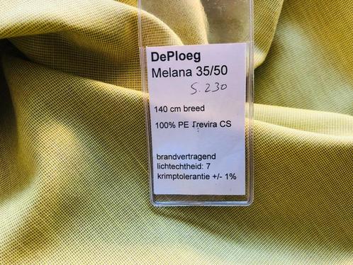 Gordijnstof Ploeg Melana 140x338 gordijn lap stof groen dun, Hobby en Vrije tijd, Stoffen en Lappen, Zo goed als nieuw, Polyester