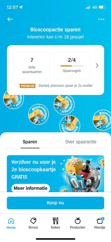 Spaarkaart Pathé, 2e kaartje gratis (nog 6 beschikbaar), Tickets en Kaartjes, Filmkaartjes, Twee personen