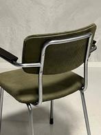Gispen 1235 eettafelstoel vintage design eetkamerstoel groen, Huis en Inrichting, Stoelen, Metaal, Gebruikt, Overige kleuren, NL