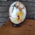 Handbeschilderd struisvogel ei, Antiek en Kunst, Ophalen