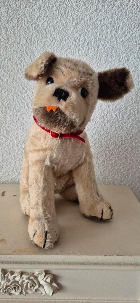 Vintage Steiff Mopsy Hond Groot, Antiek en Kunst, Antiek | Speelgoed, Ophalen of Verzenden
