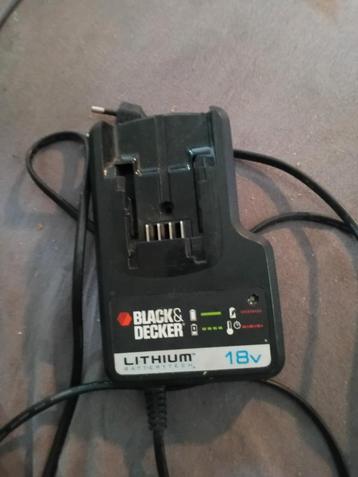 Black & Decker 18V Lithium Acculader beschikbaar voor biedingen
