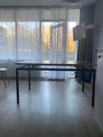 Eettafel 140x80 MDF en staal, gepoedercoat, Huis en Inrichting, Tafels | Eettafels, Ophalen, 100 tot 150 cm, Industriële stijl, tijdloos