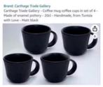 NIEUW! Garthage trade gallery koffiemok 4st mat zwart €14,99, Huis en Inrichting, Keuken | Servies, Keramiek, Nieuw, Ophalen of Verzenden