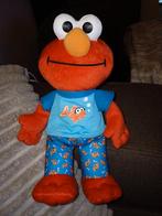 Vintage Elmo in pyama, sesamstraat, hasbro 2010 met geluid, Kinderen en Baby's, Ophalen of Verzenden, Zo goed als nieuw, Overige typen