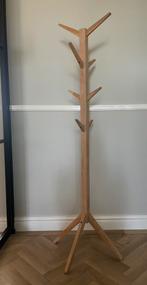 Mooie stoere zware houten staande eiken kapstok., Huis en Inrichting, 150 tot 200 cm, Gebruikt, Staande kapstok, Hout