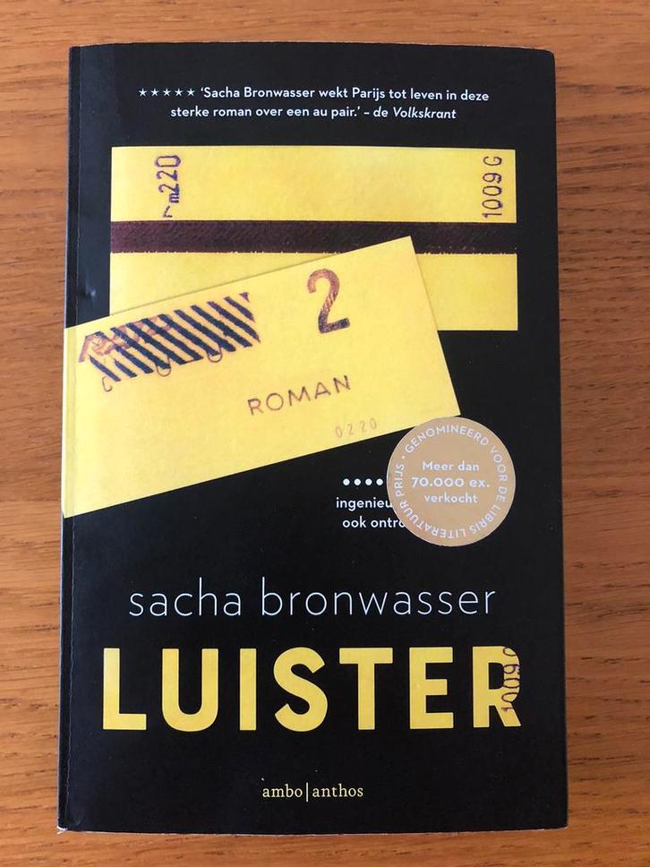 Sacha Bronwasser - Luister, Boeken, Literatuur, Zo goed als nieuw, Ophalen of Verzenden