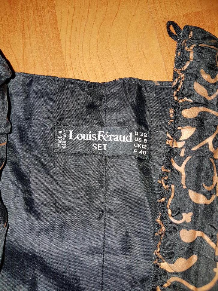 Mooie vintage bustier top van Louis Feraud - 100% zijde, Kleding | Dames, Tops, Zo goed als nieuw, Maat 38/40 (M), Zwart, Zonder mouw