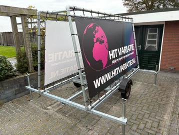 Spandoek / Reclame aanhanger beschikbaar voor biedingen