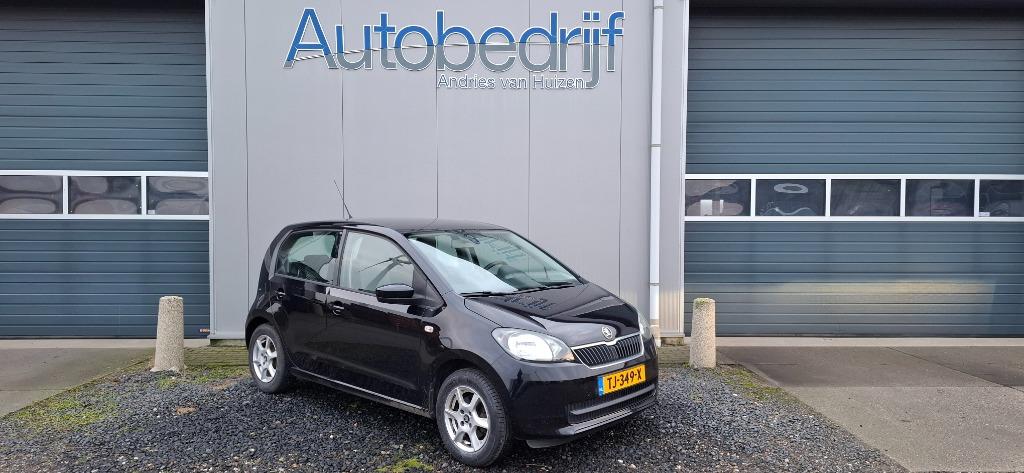 Skoda Citigo 5 deurs 2013 Zwart airco, Auto's, Skoda, Bedrijf, Citigo, ABS, Airbags, Airconditioning, Bluetooth, Boordcomputer