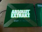 Absolut Extrakt vodka reclame led lichtbakje cafe mancave, Ophalen of Verzenden, Gebruikt, Lichtbak of (neon) lamp