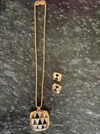 Givenchy retro ketting met bijbehorende oorclips, Ophalen, Zo goed als nieuw, Goud, Overige materialen