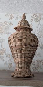 Riviera Maison rattan ginger vaas, Overige kleuren, Ophalen of Verzenden, Minder dan 50 cm, Glas
