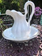 Delfts art witte lampetstel met gouden randje, Antiek en Kunst, Curiosa en Brocante, Ophalen of Verzenden