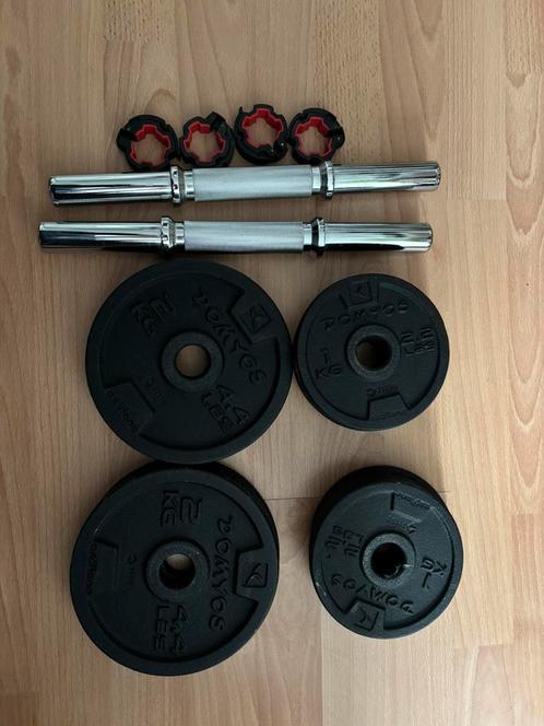 Halterset 2x10 kg, Sport en Fitness, Fitnessmaterialen, Zo goed als nieuw, Halterset, Ophalen