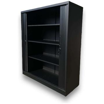 Archiefkast - Roldeurkast  Zwart 4 planken | 3 stuks beschikbaar voor biedingen