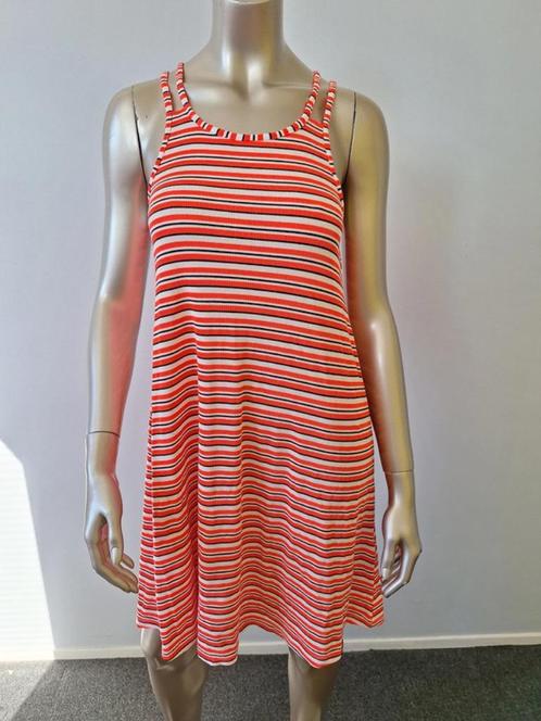 Jurk Superdry ribtricot roze, zwart, creme streep maat 38/40, Kleding | Dames, Jurken, Nieuw, Maat 38/40 (M), Roze, Knielengte