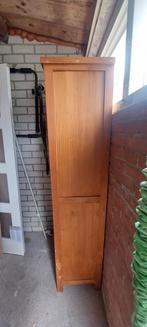 Vitrinekast / Wijnkast Hout & Glas, Huis en Inrichting, Kasten | Vitrinekasten, Ophalen, Gebruikt, Glas, 50 tot 100 cm