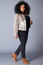 Jack in fake fur maat 46 nieuw! X-two Red, X-two Red, Beige, Maat 46/48 (XL) of groter, Nieuw